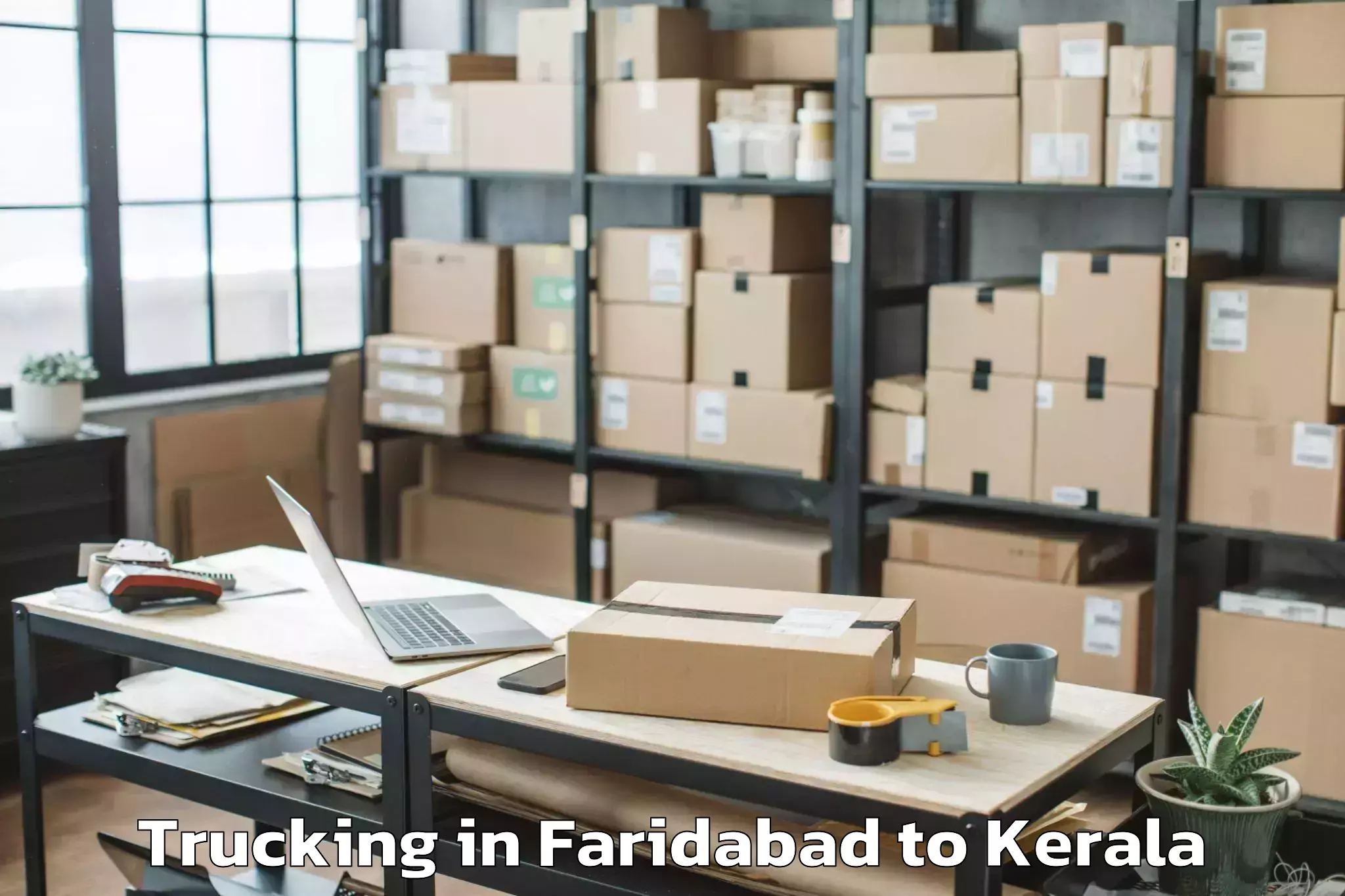 Easy Faridabad to Chittur Trucking Booking